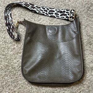 Ah-Dorned vegan leather messanger bag